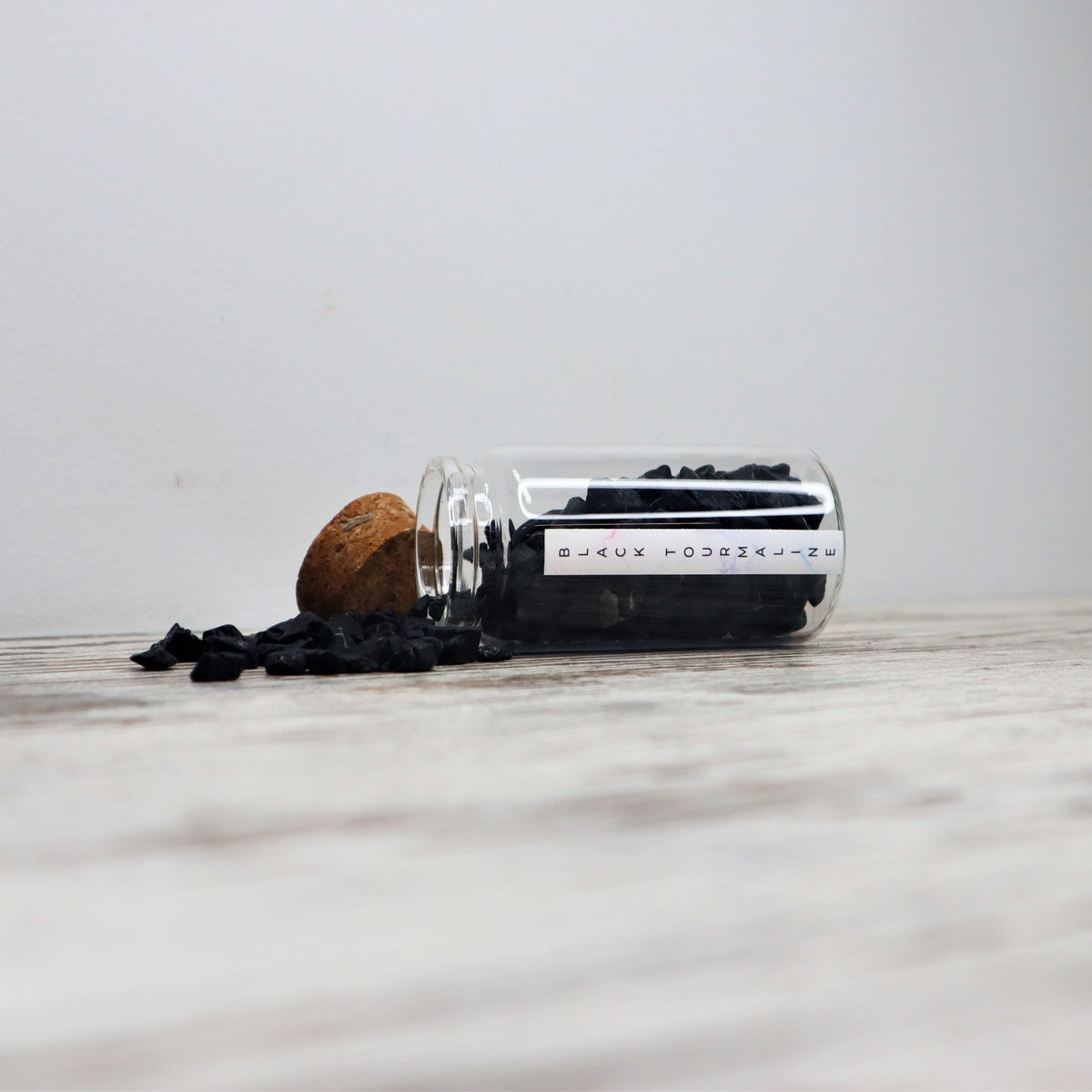 Black Tourmaline Chips Jar