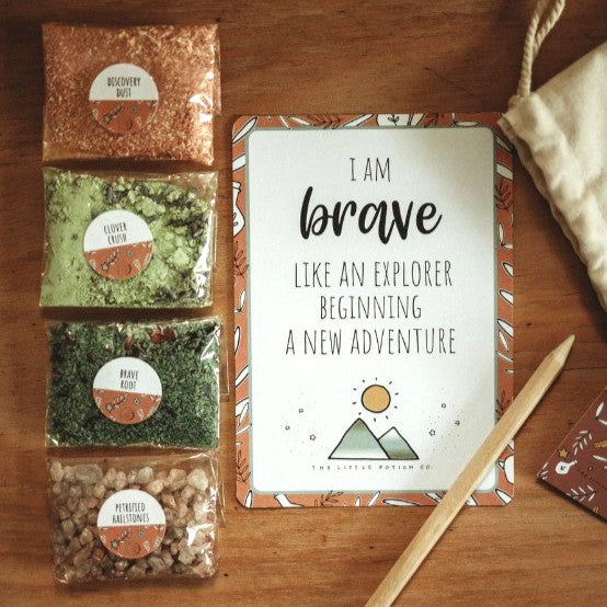 Heart of an Adventurer Potion Pouch | Courage, Curiosity & Fearless Play