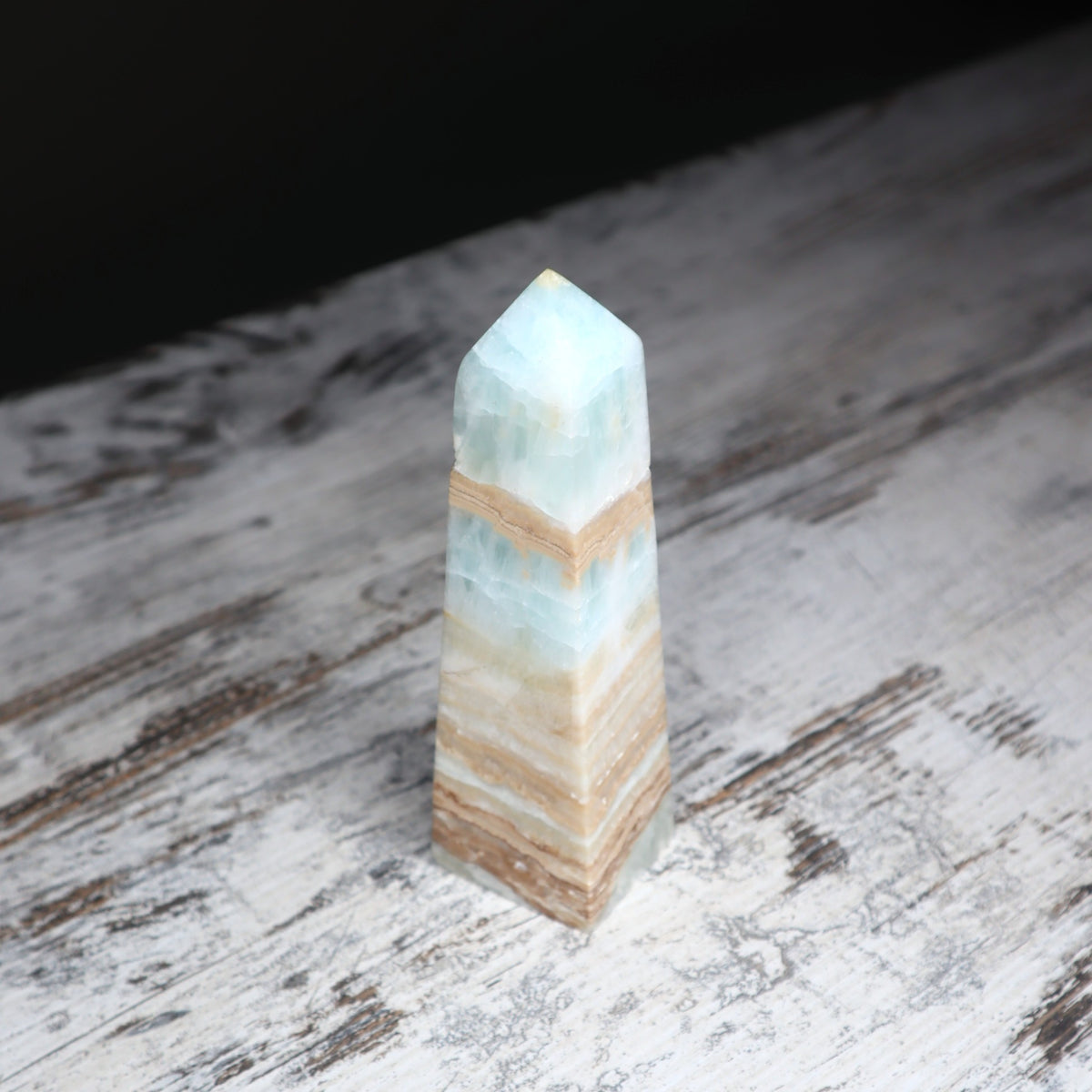 Caribbean Calcite Tower | Calm, Clarity & Emotional Balance