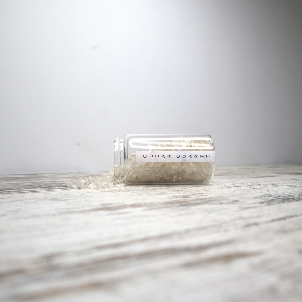Clear Quartz Chips Jar