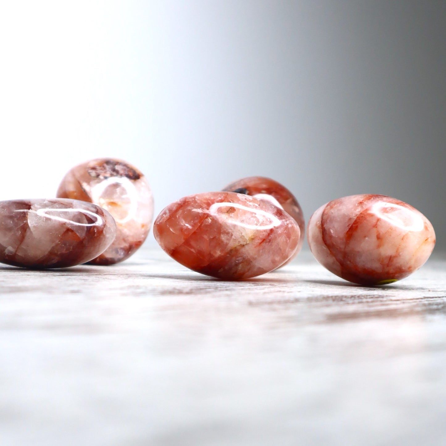 Fire Quartz Palm Stone