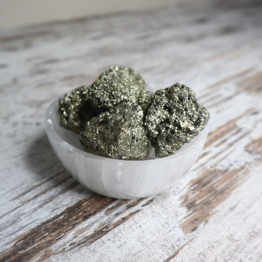 Mini Pyrite Cluster | Abundance Magnet + Protective Shield