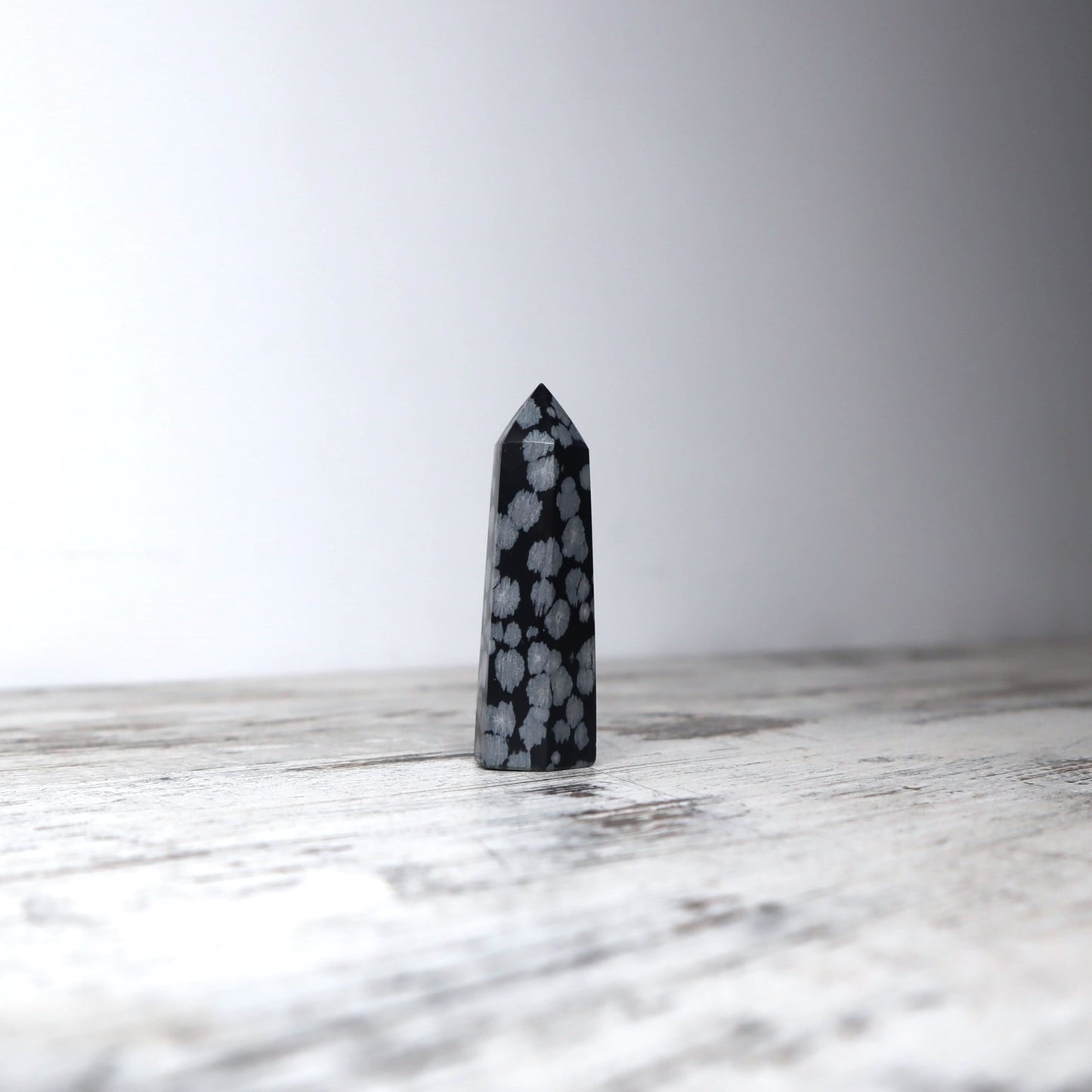 Snowflake Obsidian Point | Mini | Balance, Clarity & Transformation