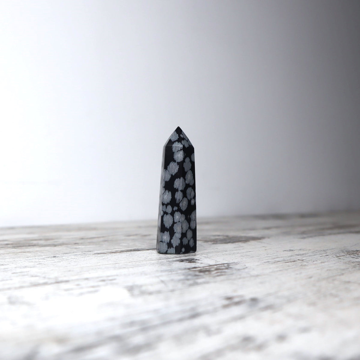 Snowflake Obsidian Point | Mini | Balance, Clarity & Transformation
