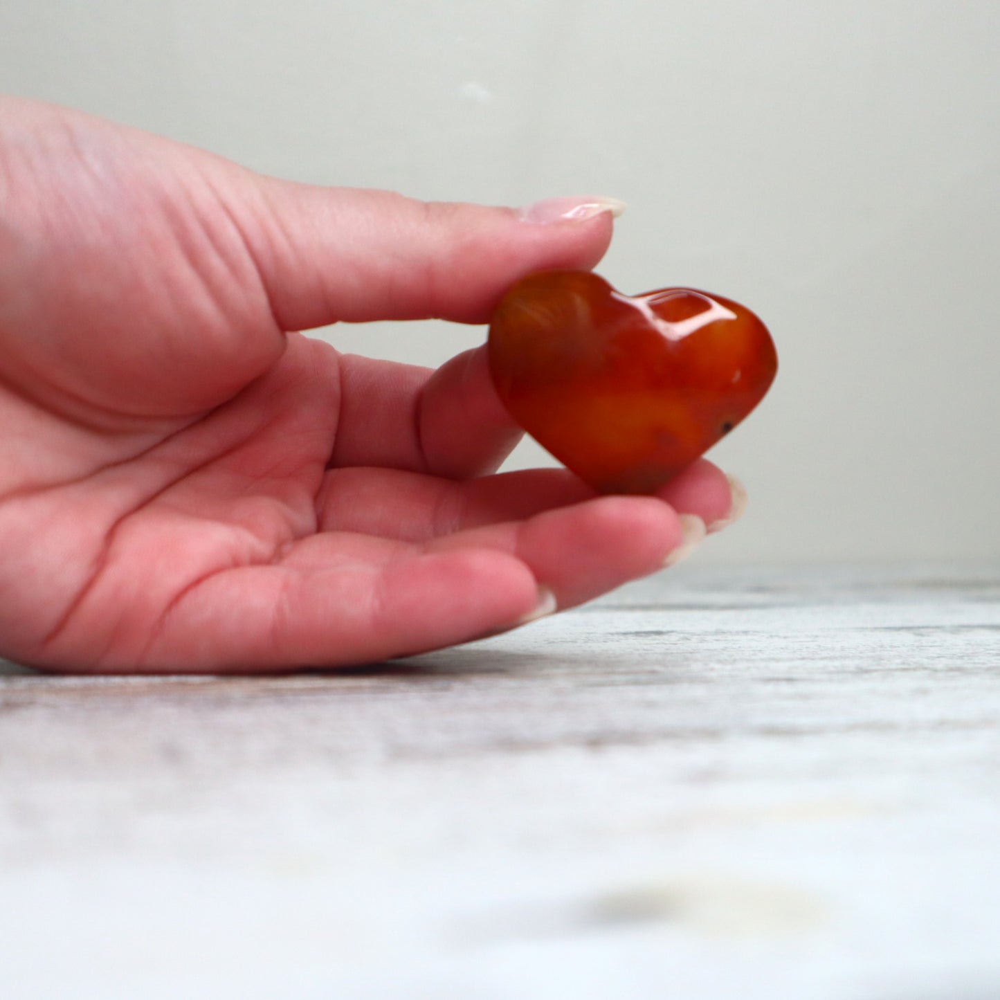 Carnelian Druzy Heart | Confidence, Vitality & Creative Fire