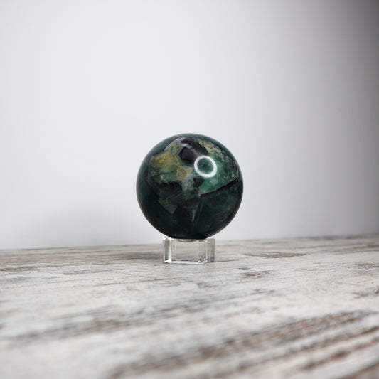 Blue Fluorite Sphere | 1.1kg | Calm, Clarity & Soulful Communication