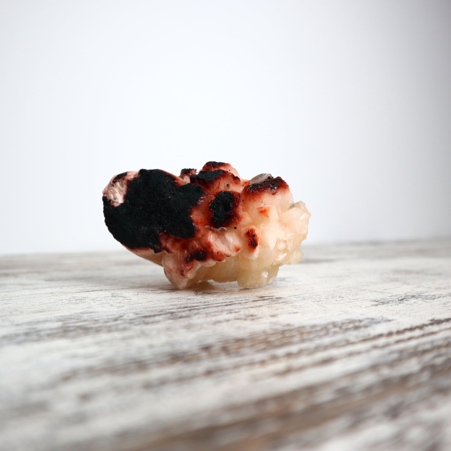 Stilbite on Chalcedony Cluster | Intuitive Peace