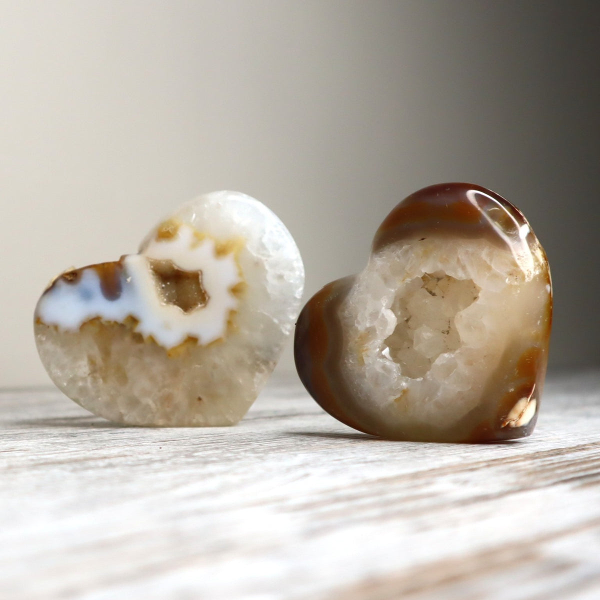 Druzy Agate Heart | 228g | Emotional Healing, Calm & Gentle Strength