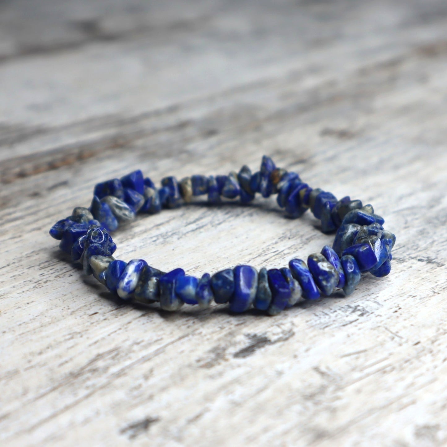 Lapis Lazuli Crystal Chip Bracelet