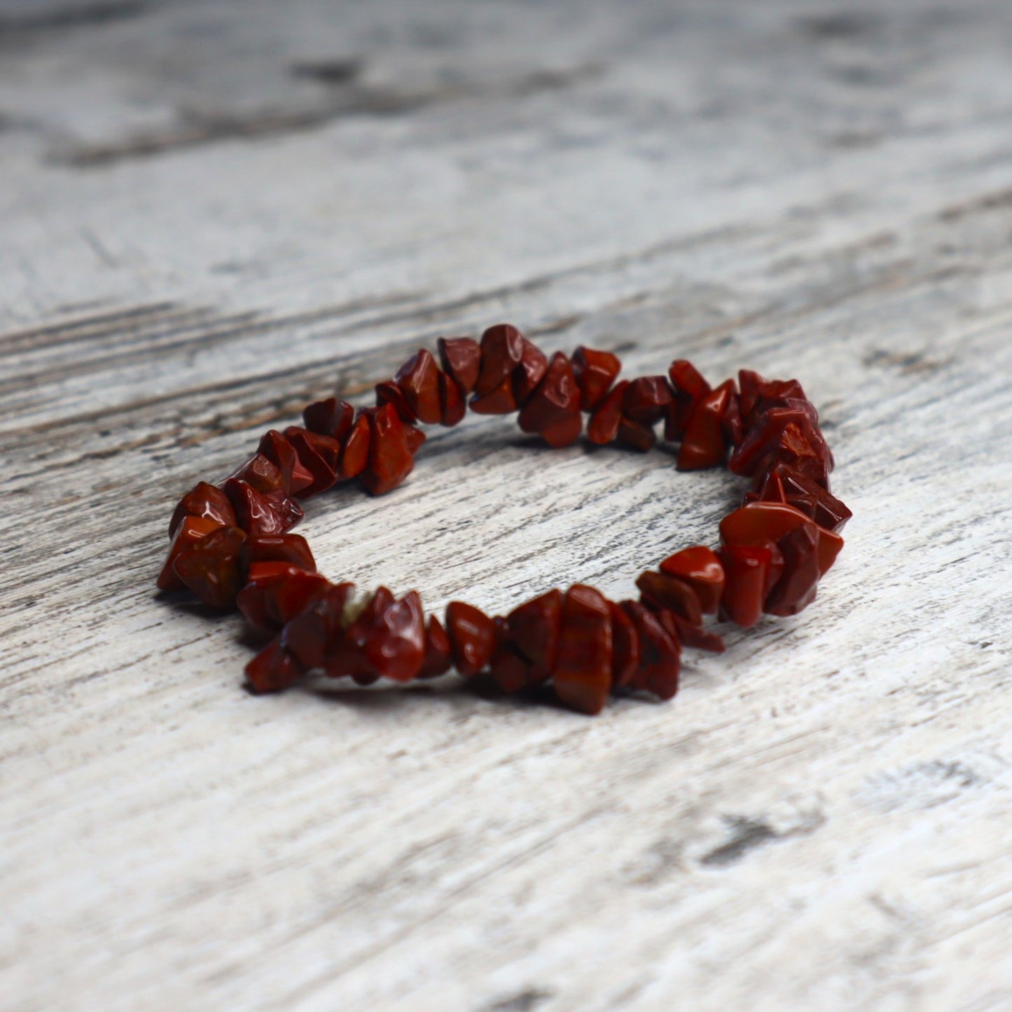 Red Jasper Crystal Chip Bracelet