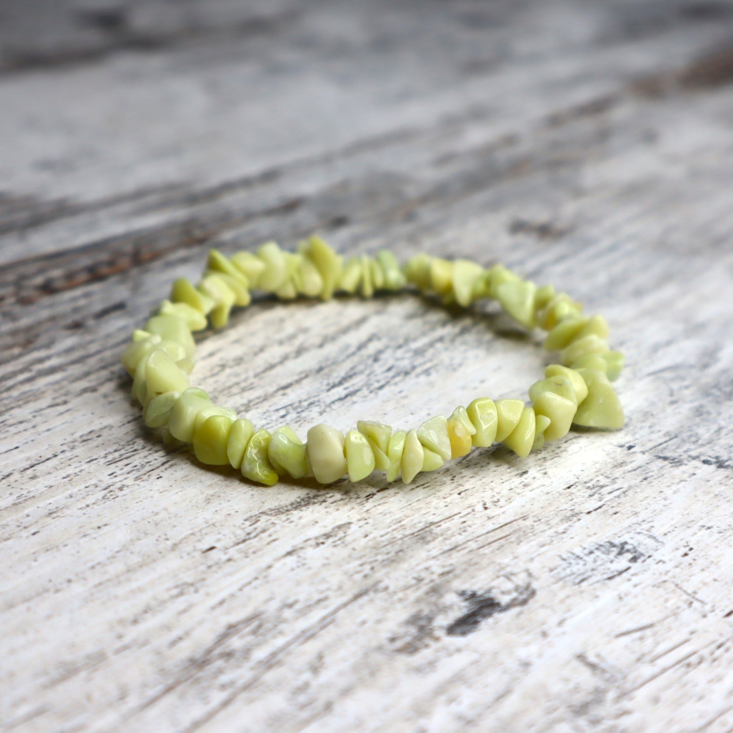 Serpentine Crystal Chip Bracelet