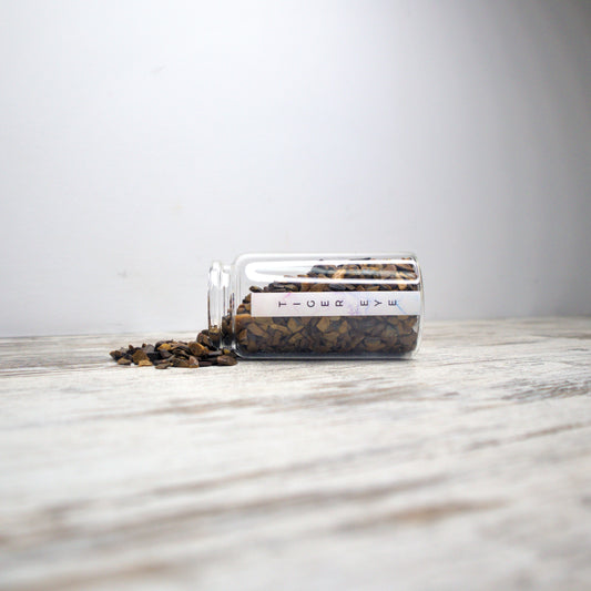 Tiger Eye Chips Jar