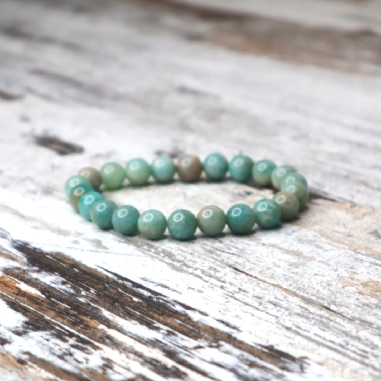 Amazonite Bead Bracelet | 8mm | Calm, Truth & Emotional Balance