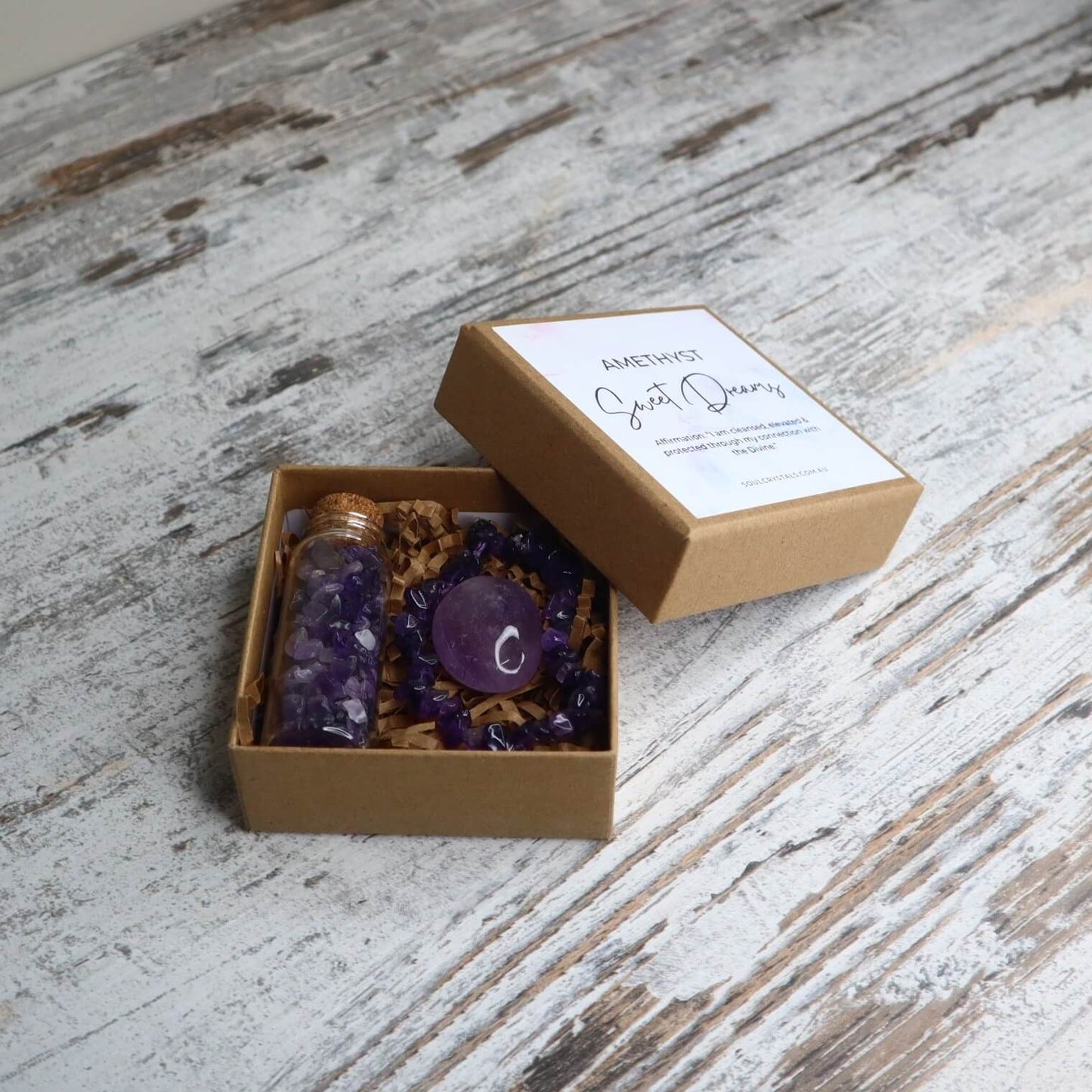 'Sweet Dreams' Chip Gift Box | Amethyst