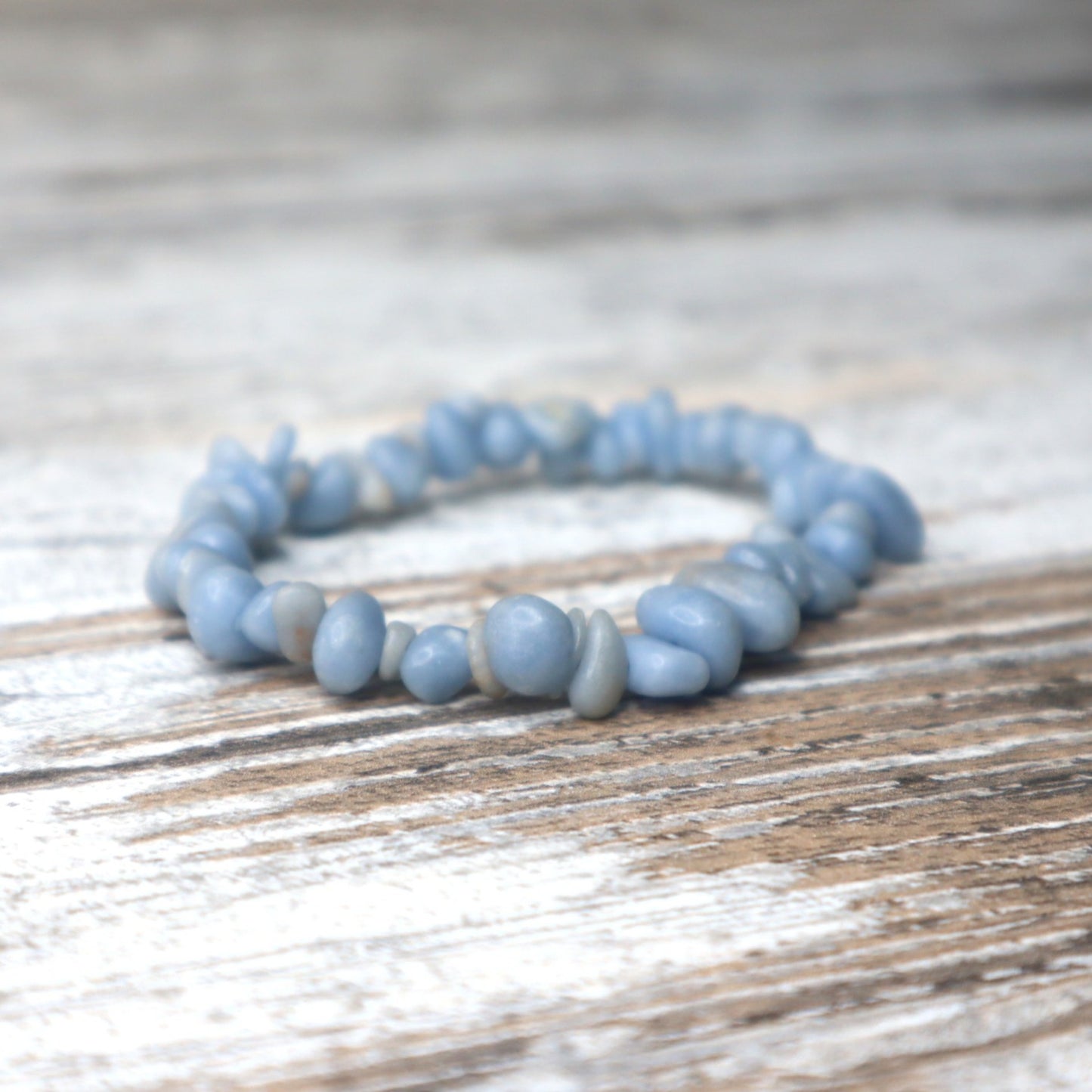 Angelite Chip Bracelet | Peace, Calm & Gentle Communication