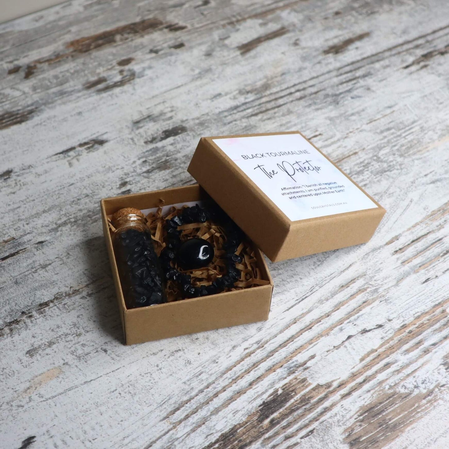'The Protector' Chip Gift Box | Black Tourmaline