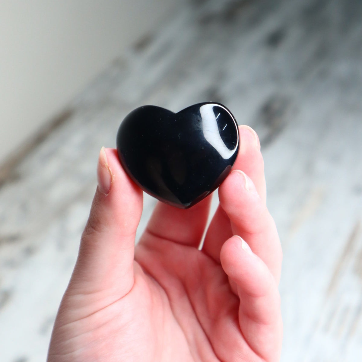 Black Obsidian Mini Heart | Protection, Grounding & Strength