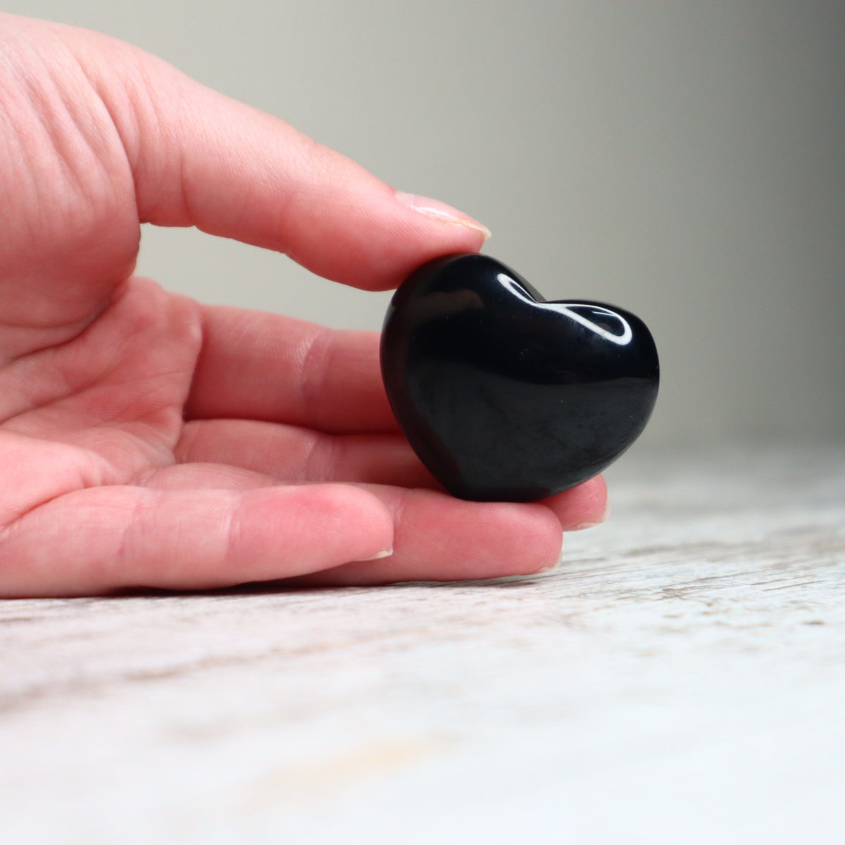 Black Obsidian Mini Heart | Protection, Grounding & Strength