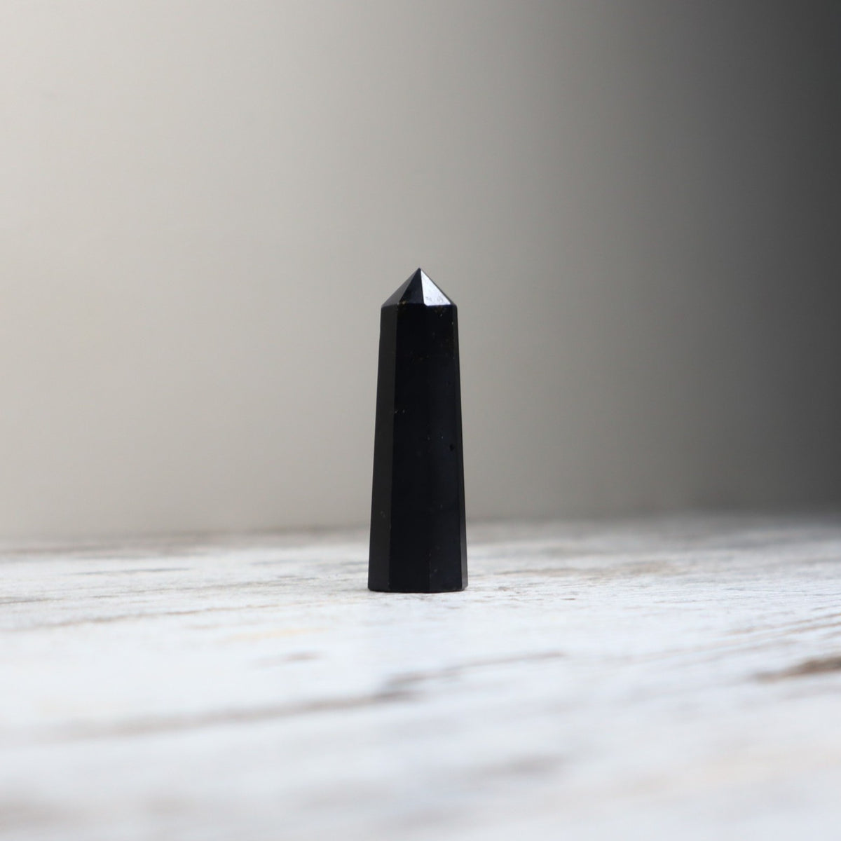 Black Tourmaline Mini Tower | Protection, Grounding & Strength