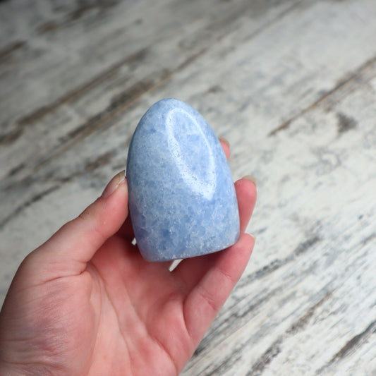 Blue Calcite Dome | Calm, Communication & Emotional Soothing