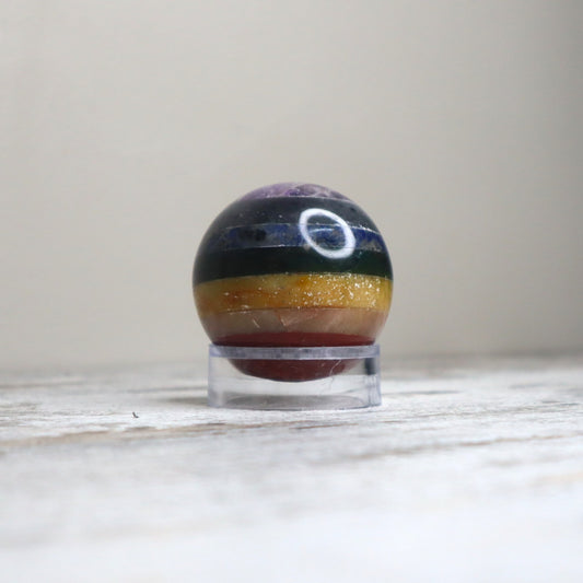 Chakra Bonded Crystal Sphere | Balance, Alignment & Wholeness