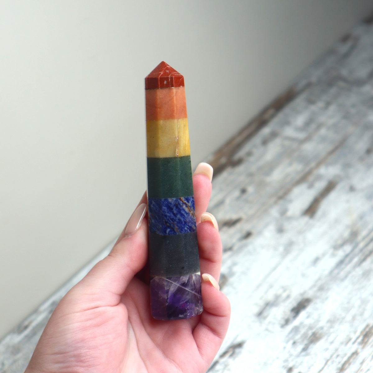 Chakra Bonded Crystal Point | Alignment, Energy Flow & Inner Balance