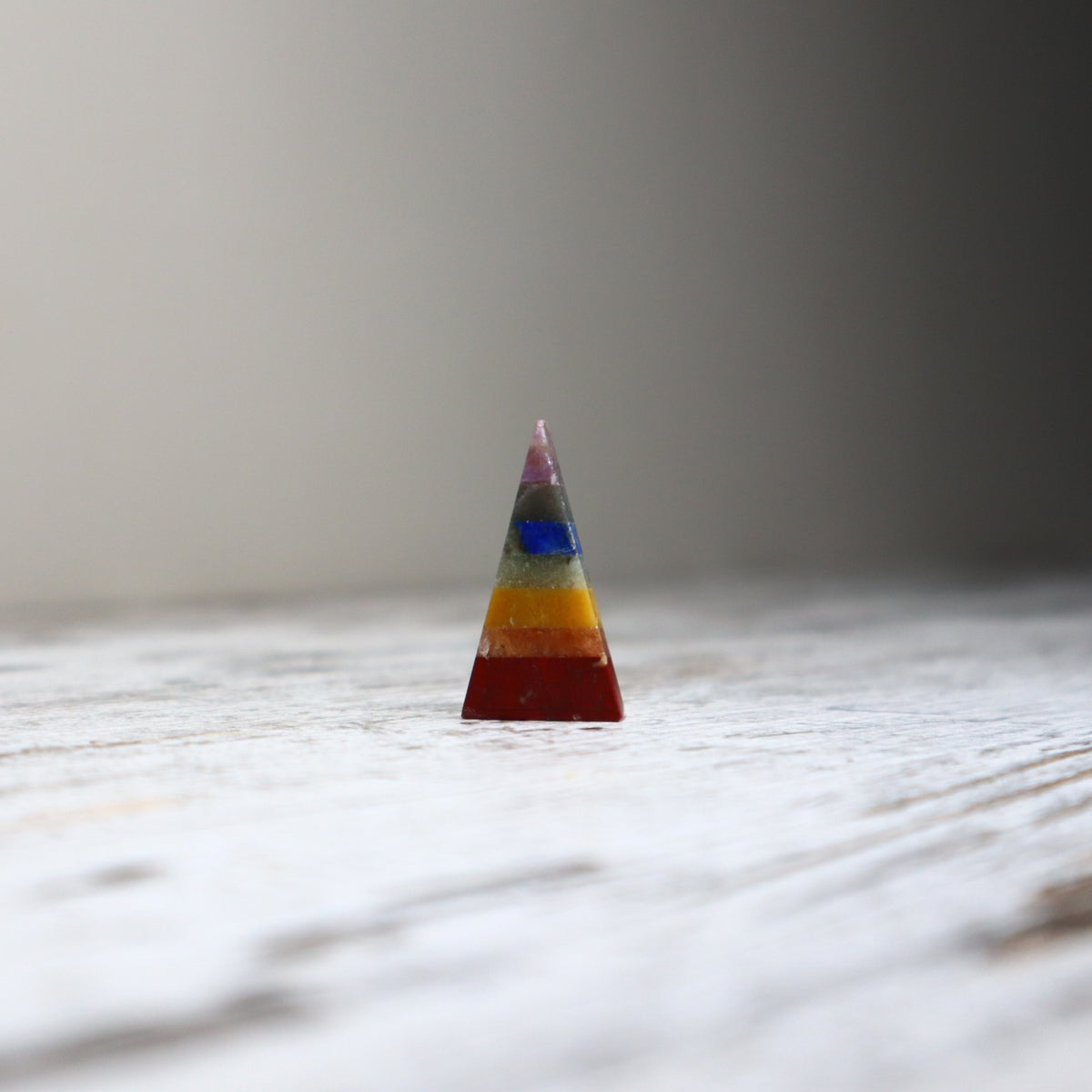 Chakra Bonded Mini Pyramid | Balance, Alignment & Positive Energy