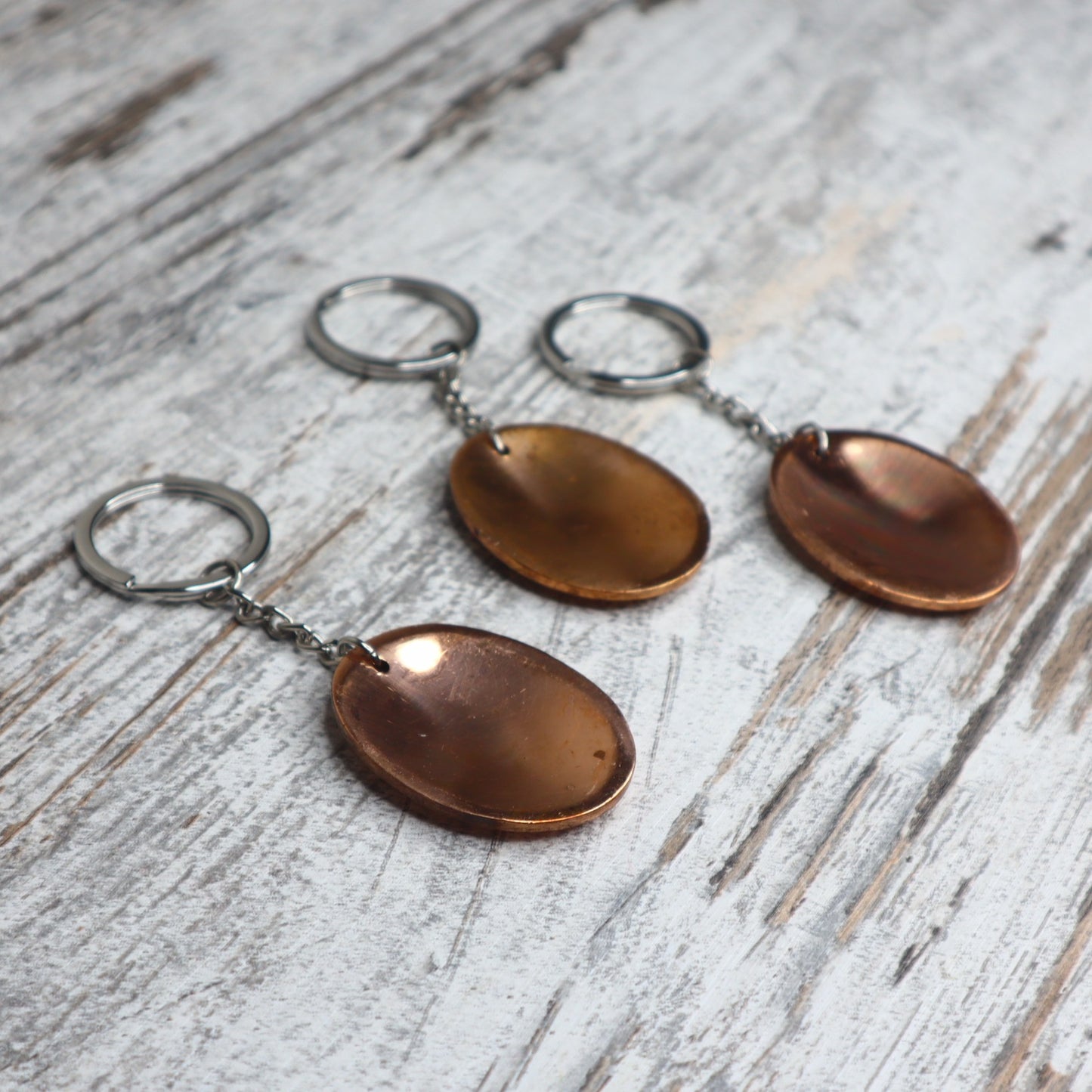 Copper Worry Stone Keychain | Energy Flow, Grounding & Vitality