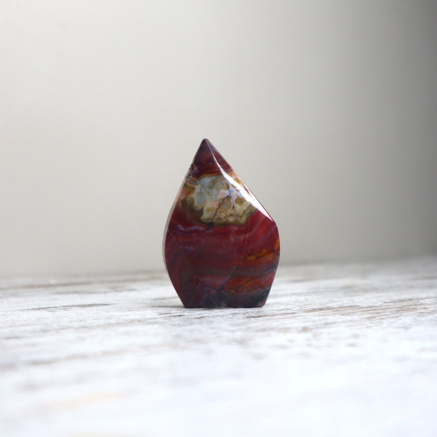 Crazy Lace Agate Tear Drop | Vitality, Joy & Grounded Strength