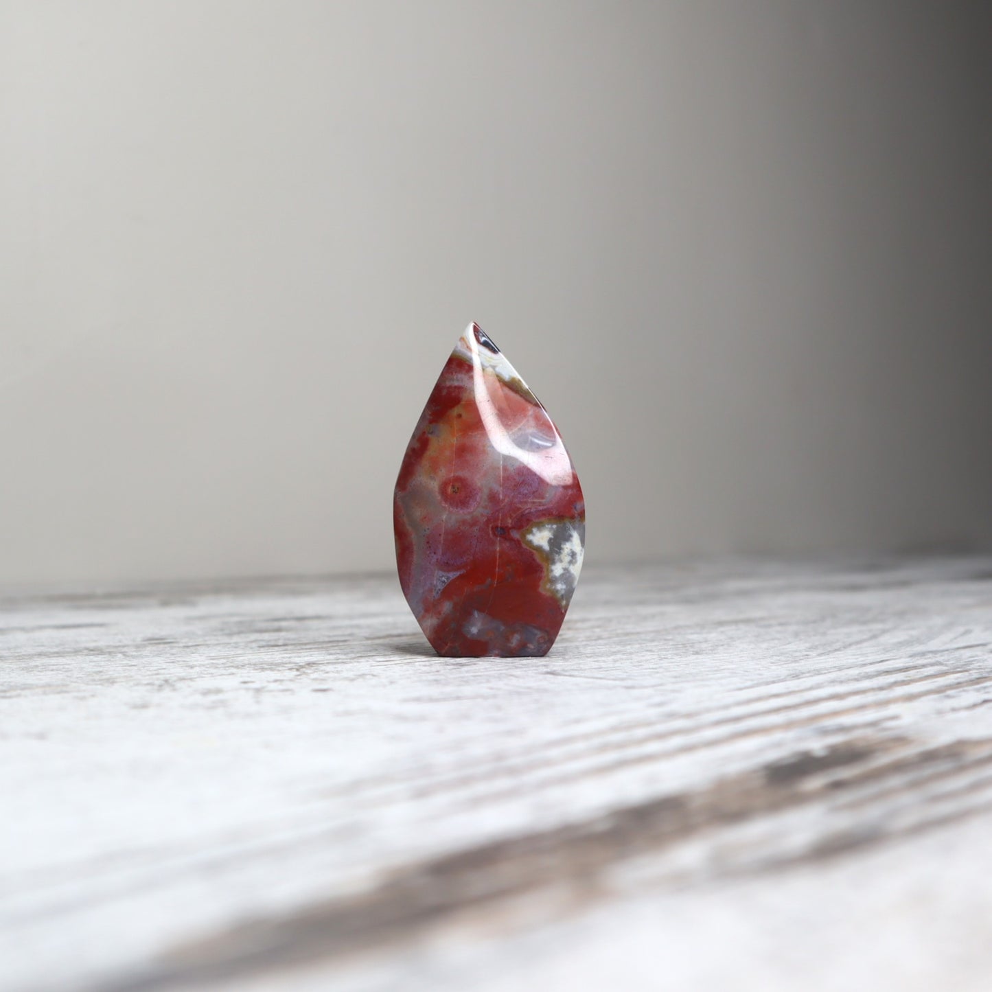 Crazy Lace Agate Teardrop | Grounded Strength & Emotional Flow