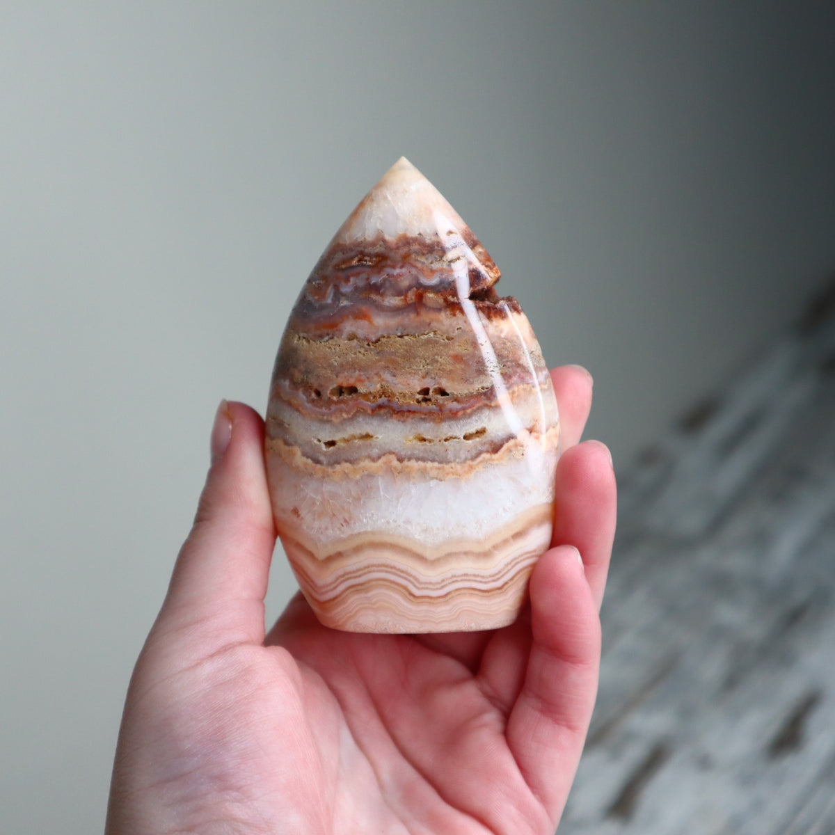 Crazy Lace Agate Teardrop | Joy, Confidence & Positive Energy