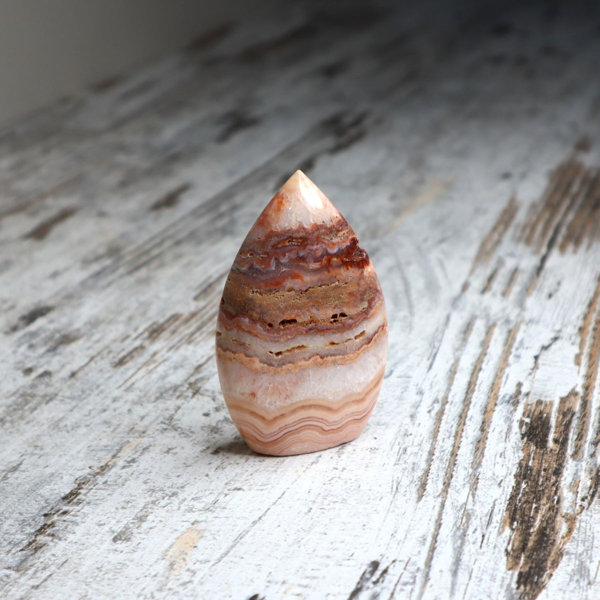 Crazy Lace Agate Teardrop | Joy, Confidence & Positive Energy