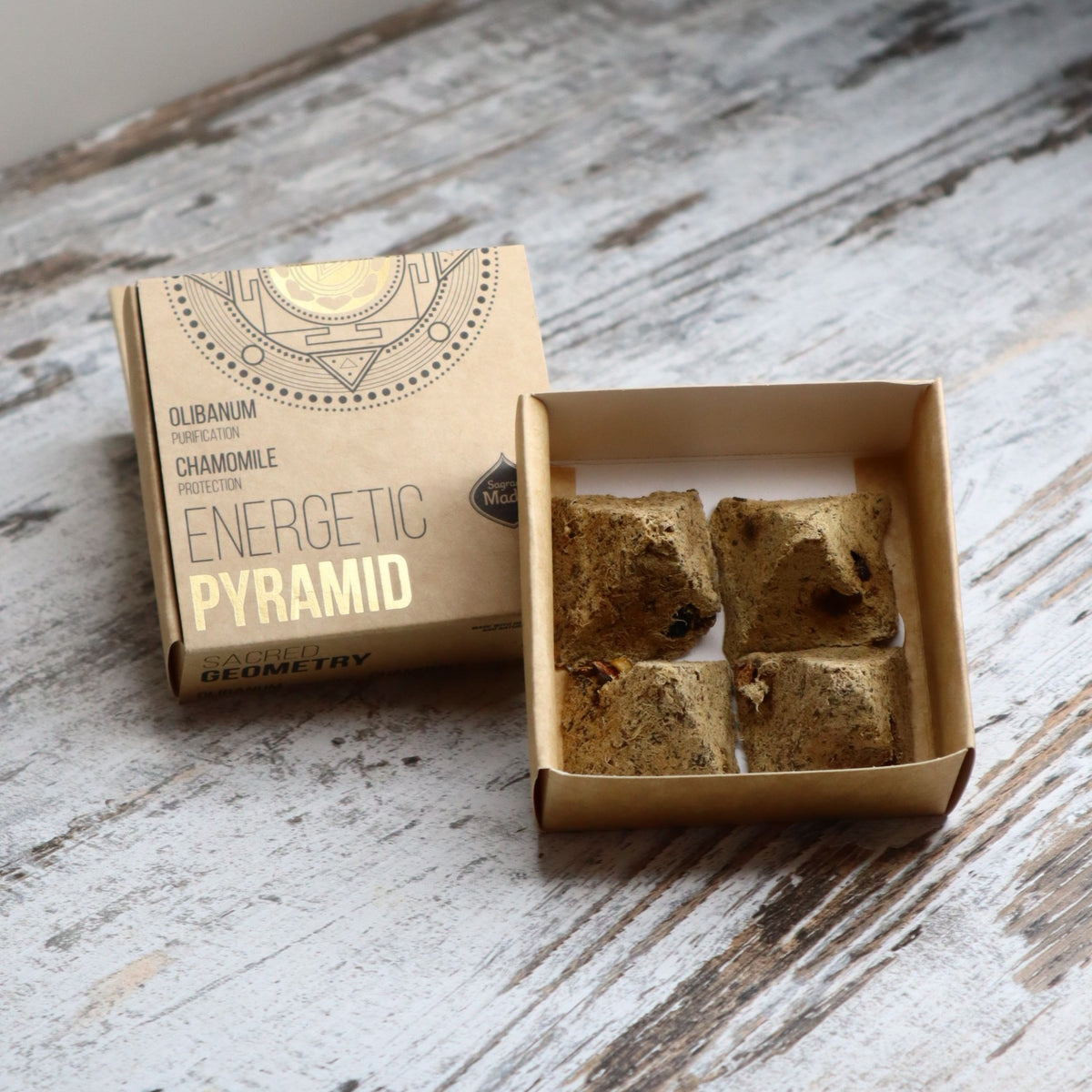 Sagrada Madre Energetic Pyramid | Olibanum + Chamomile | Purification & Protection