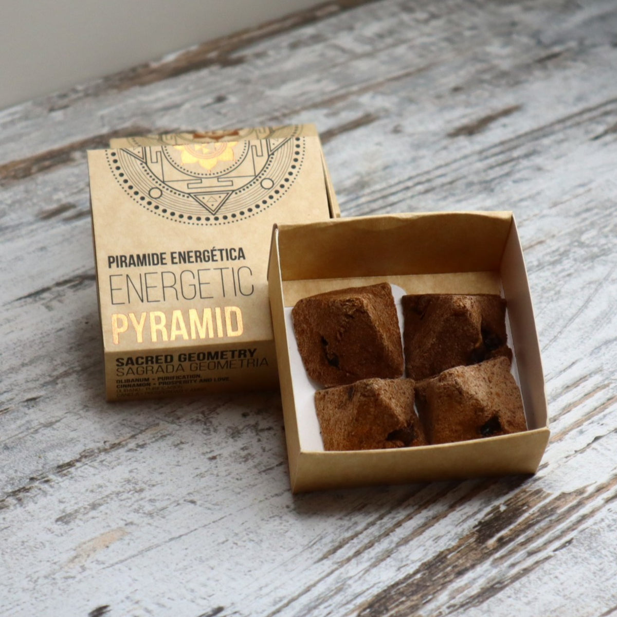 Sagrada Madre Energetic Pyramid | Olibanum + Cinnamon | Prosperity & Love