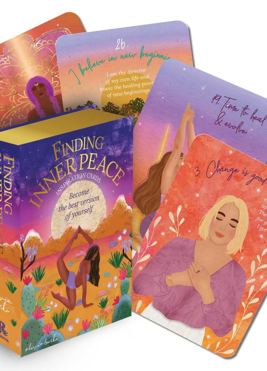 Finding Inner Peace Inspiration Cards | Self-Love, Calm & Positive Thinking