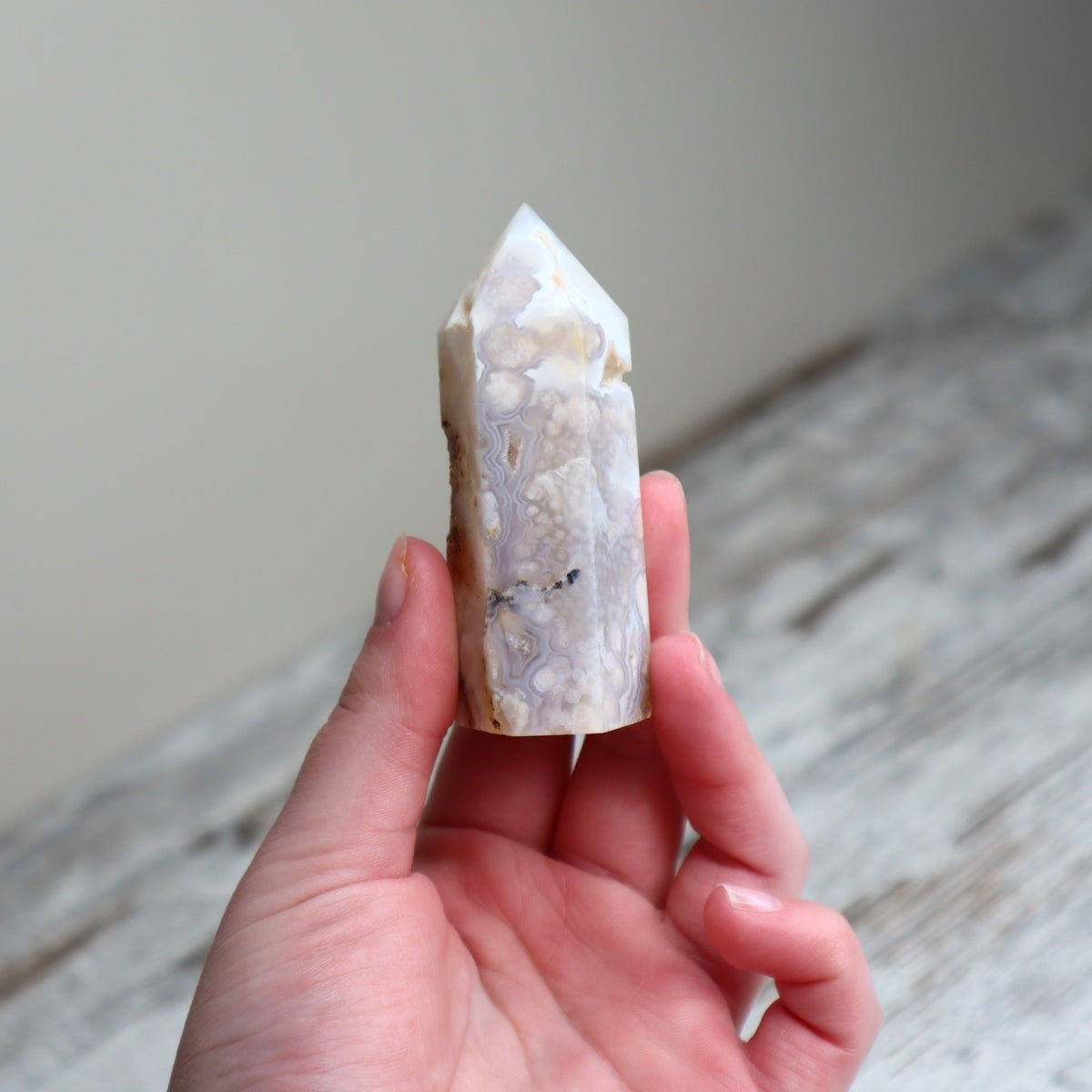 Flower Agate Point | Blossoming Potential, Growth & New Beginnings