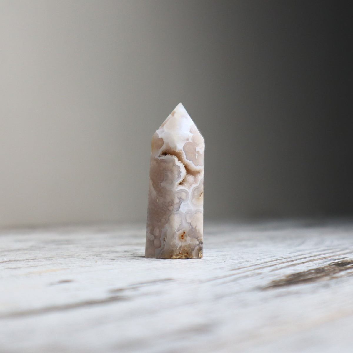 Flower Agate Point | Blossoming Potential, Growth & New Beginnings