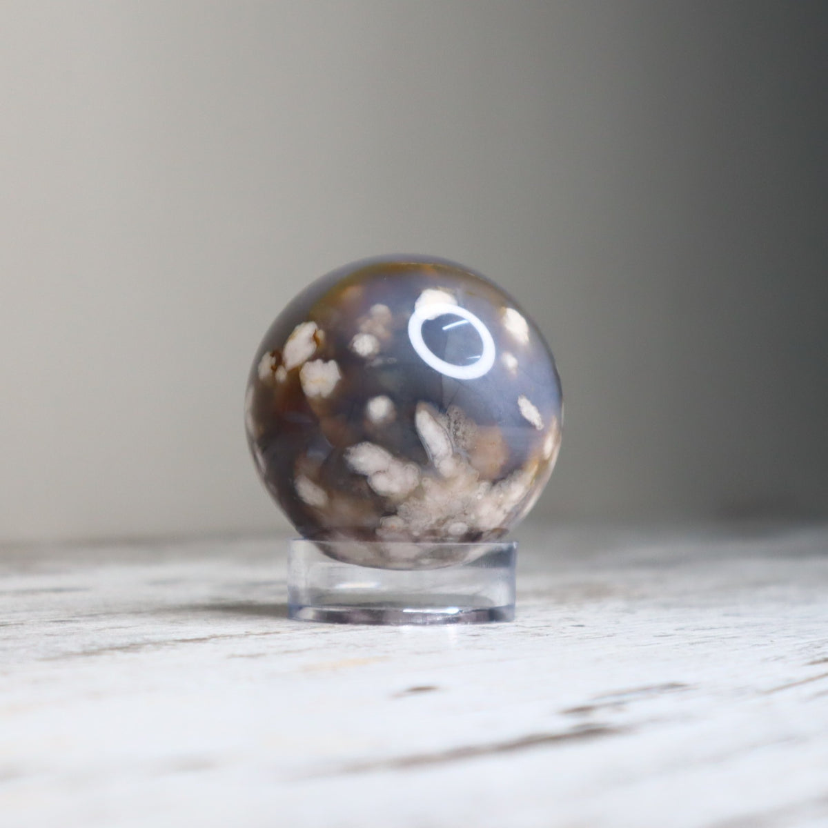 Flower Agate Sphere | Growth, Inner Strength & New Beginnings