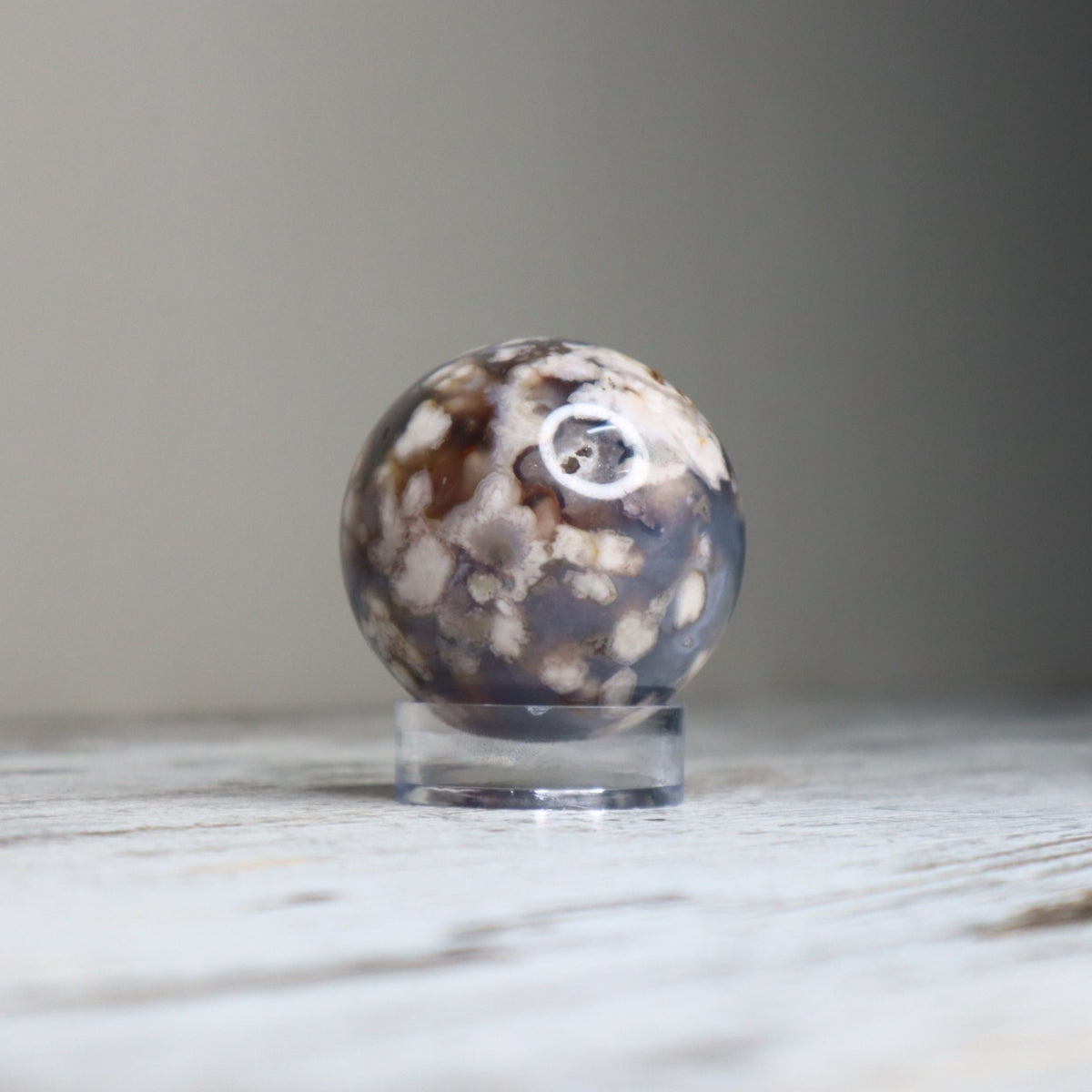 Flower Agate Sphere | Growth, Inner Strength & New Beginnings