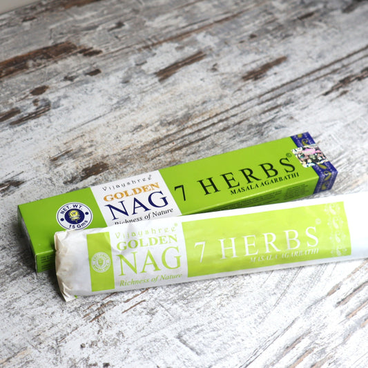 Golden Nag 7 HERBS Incense