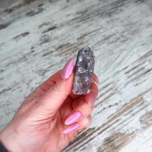 Icy Blue Druzy Agate Tower | Stillness + Inner Clarity