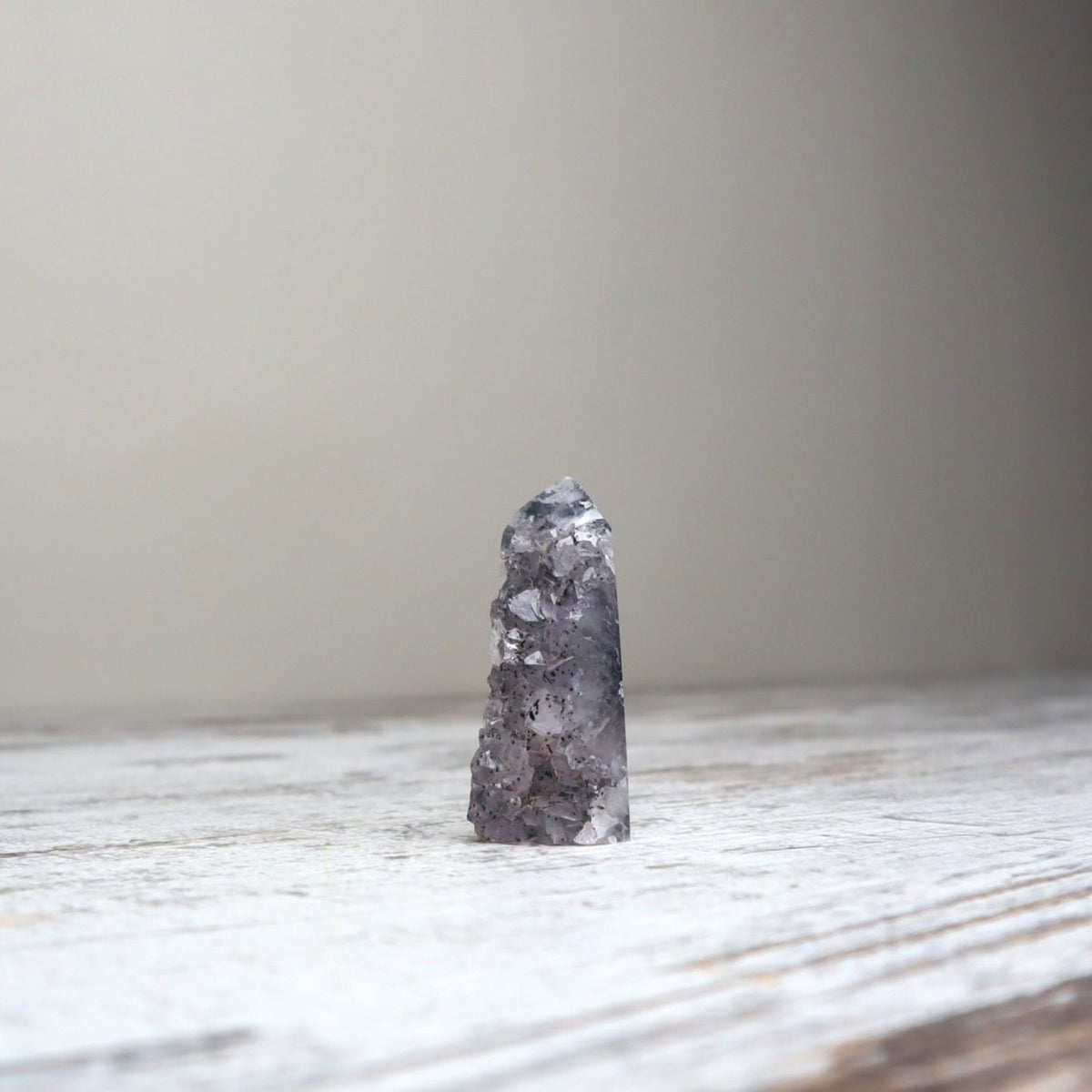 Druzy Icy Blue Agate Tower | Stillness + Inner Clarity