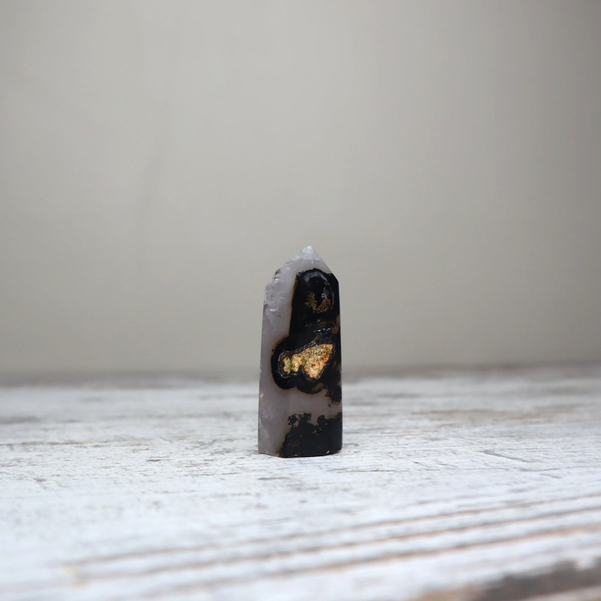 Druzy Icy Blue Agate Tower | Stillness + Inner Clarity