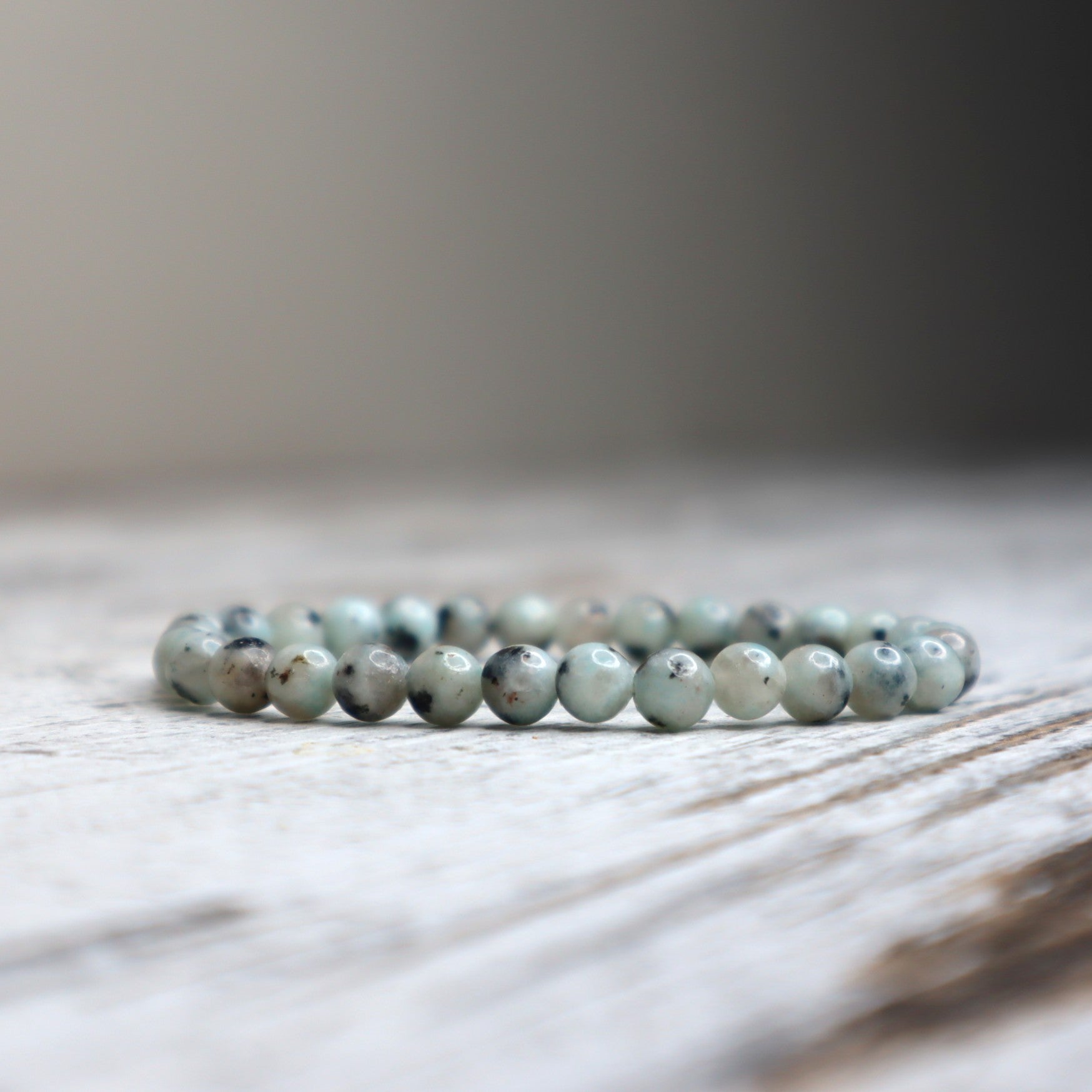 Kiwi Jasper Bead Bracelet | 6mm | Nurturing, Tranquillity & Emotional Balance