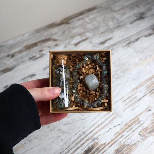 'Metamorphosis' Chip Gift Box | Labradorite