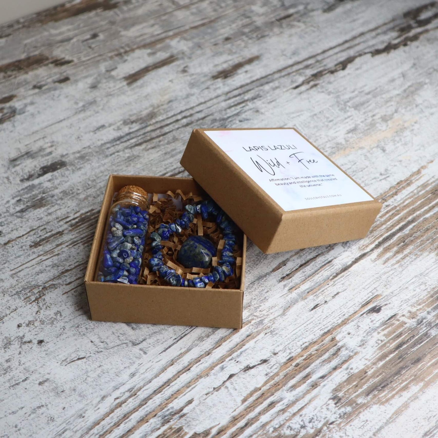 'Wild + Free' Chip Gift Box | Lapis Lazuli