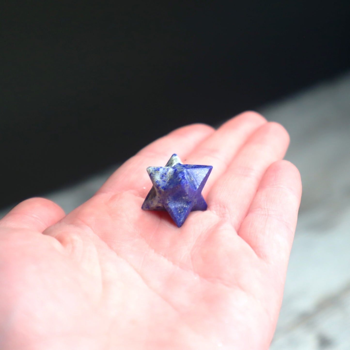 Lapis Lazuli Mini Merkaba | Protection, Intuition & Spiritual Alignment