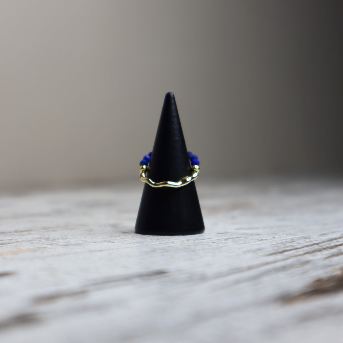 Lapis Lazuli Beaded Ring | Wisdom, Intuition & Truth