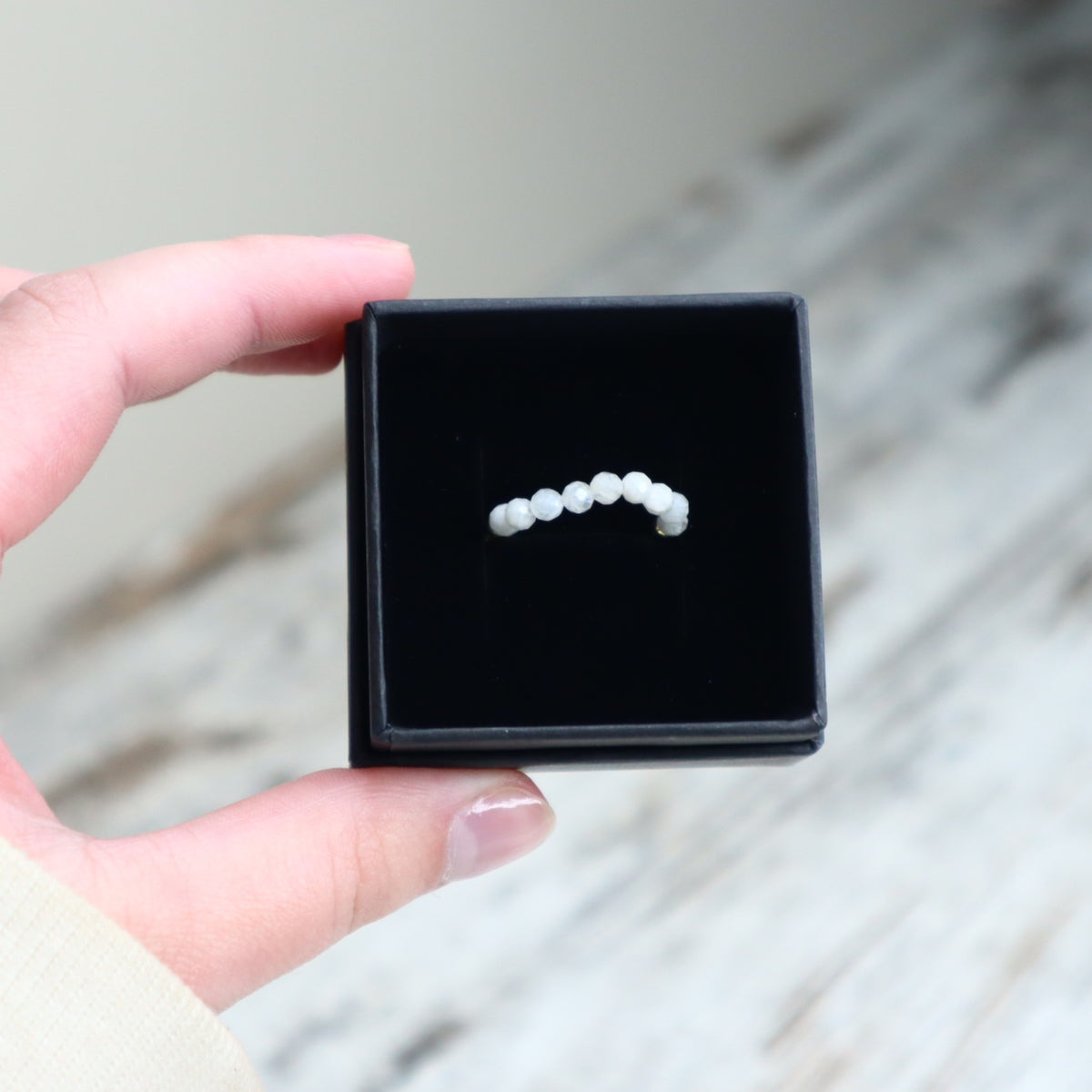 Moonstone Beaded Ring | Intuition, New Beginnings & Inner Guidance