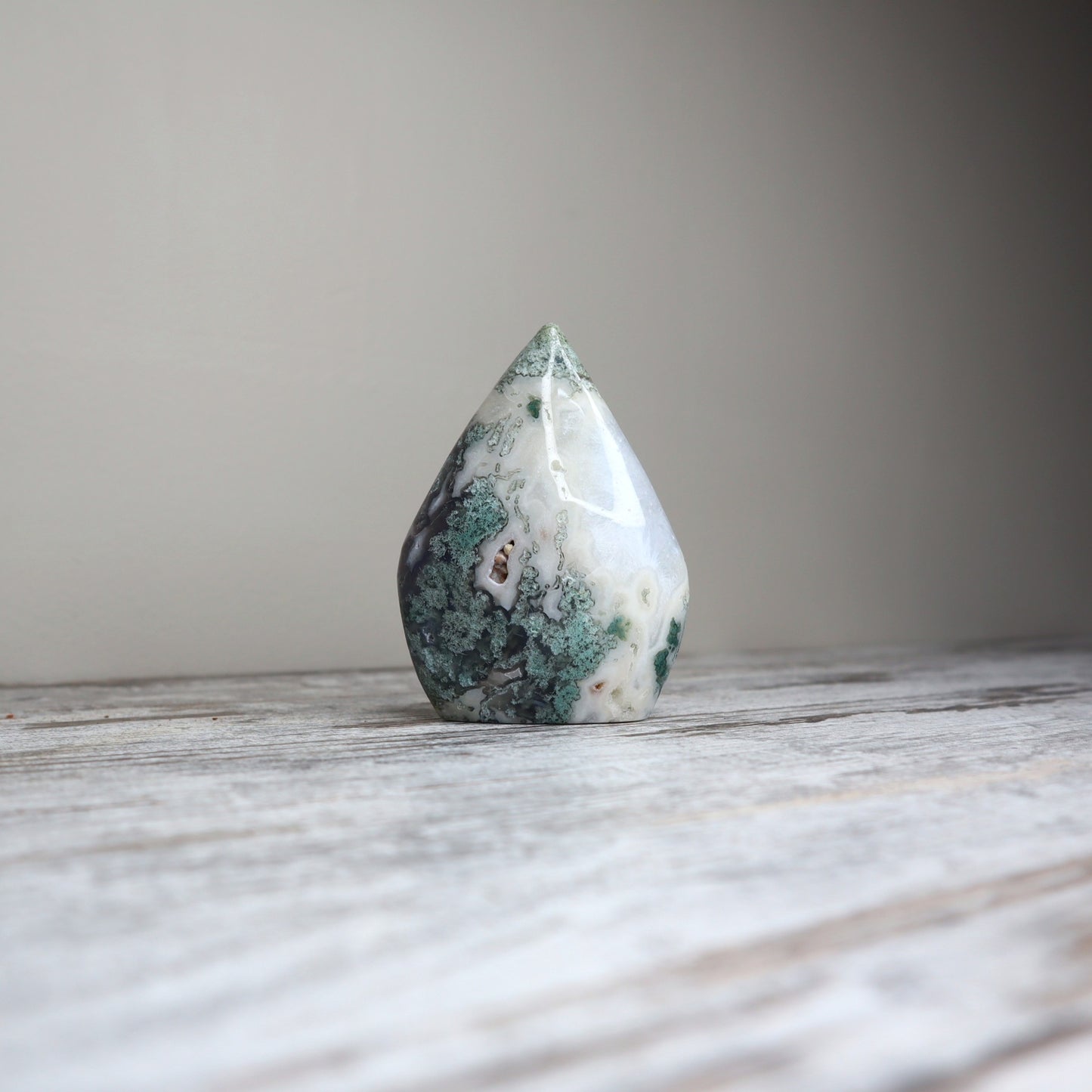 Moss Agate Teardrop